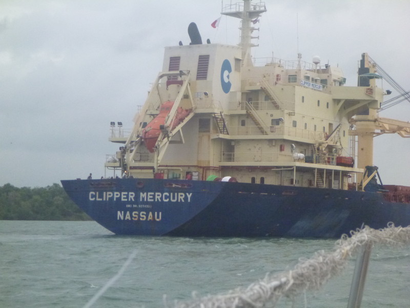 m/v Clipper Mercury approaching Gatun Locks