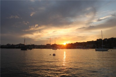 Dinghy ride to the airport