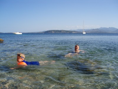 Moored at Olbia, sitting out a gale